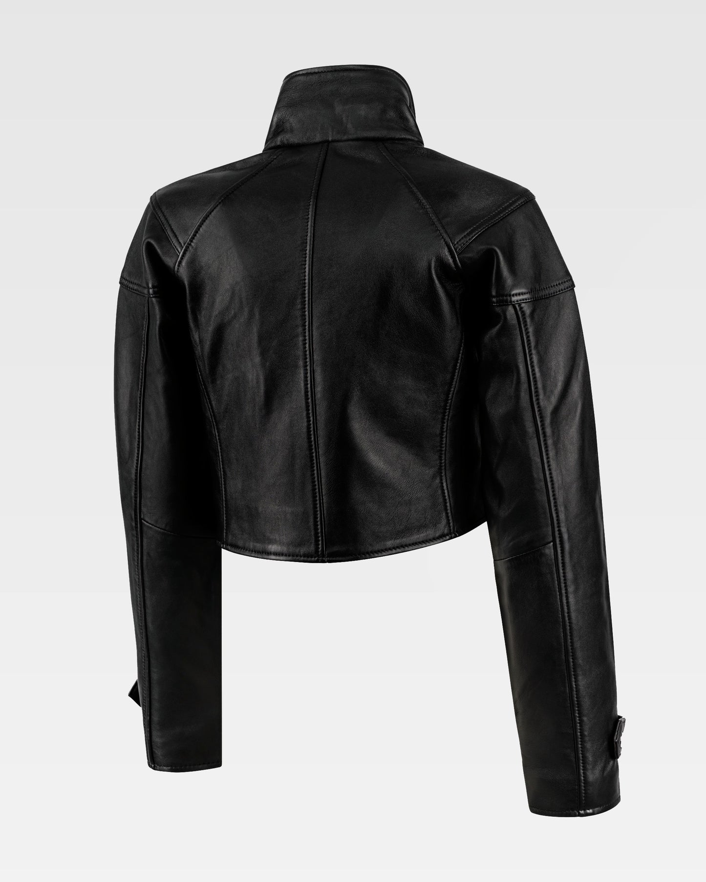 CROPPED LEATHER JACKET